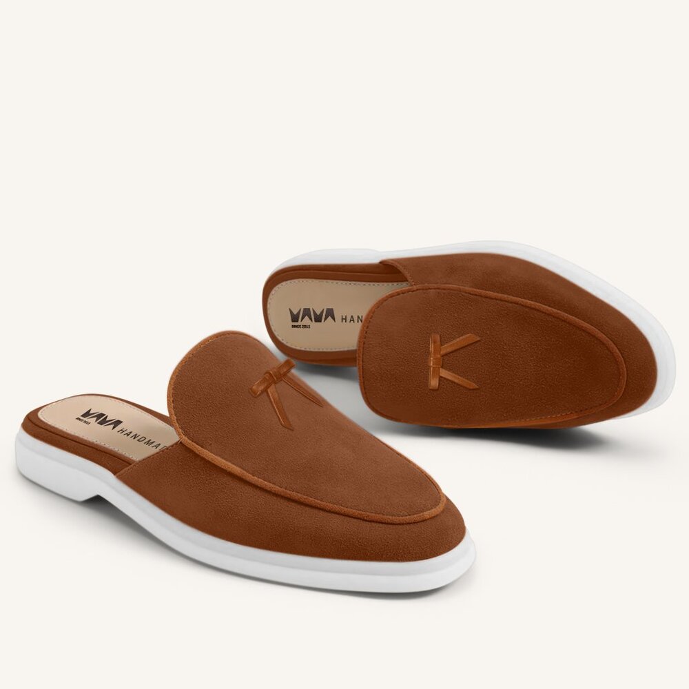 M.A.M.A. Bow Collection - Women's Mules Shoes | Light Brown
